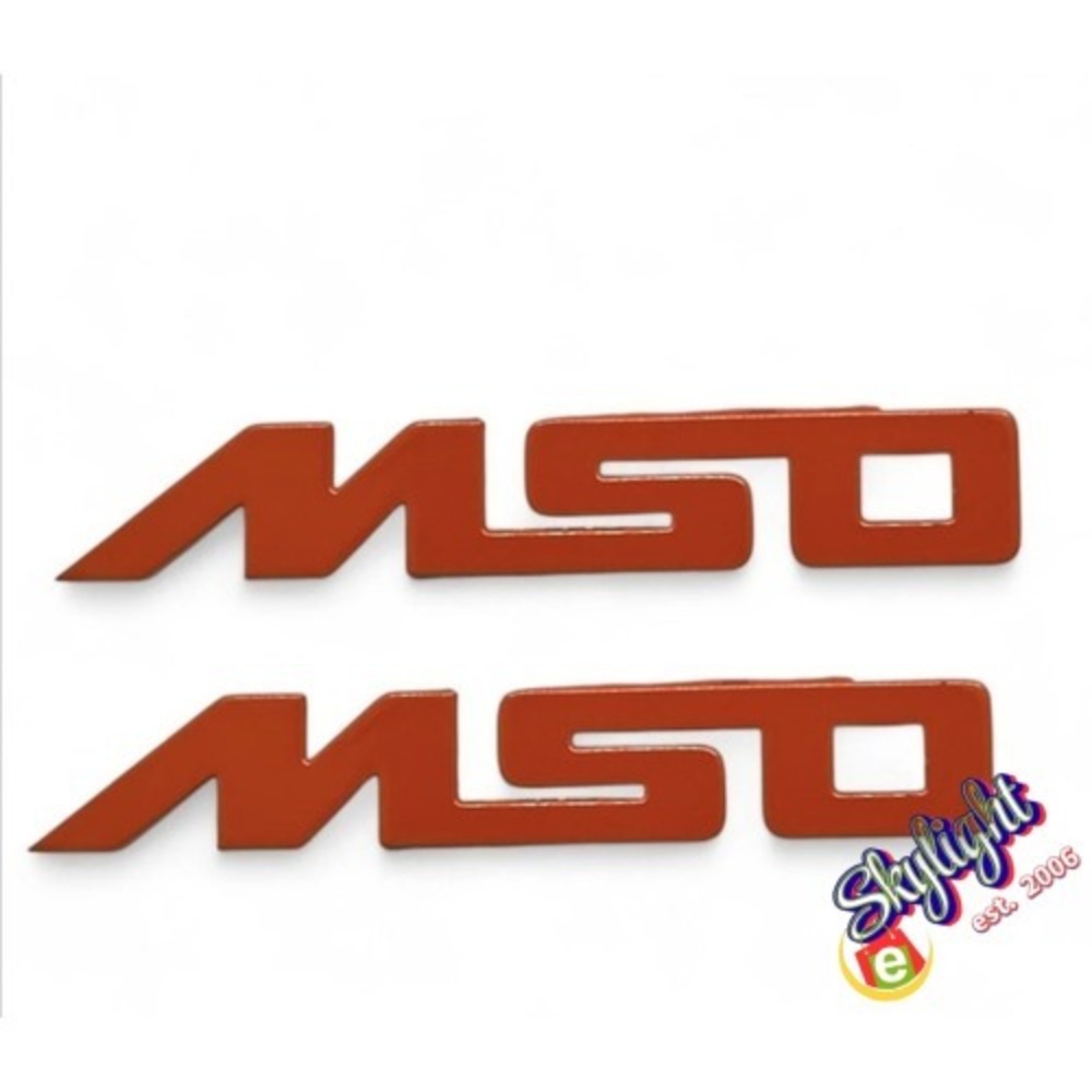 1 Pair For McLaren MSO Letter Orange Side Skirt